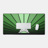 アールデコ太陽の緑 デスクマット (キーボード&マウス)