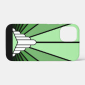 アールデコ太陽の緑 Case-Mate iPhoneケース (裏面 (横))