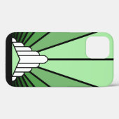 アールデコ太陽の緑 Case-Mate iPhoneケース (裏面 (横))