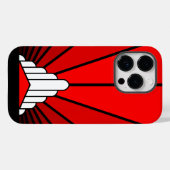 アールデコ太陽の赤 Case-Mate iPhoneケース (裏面 (横))