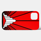 アールデコ太陽の赤 Case-Mate iPhoneケース (裏面 (横))