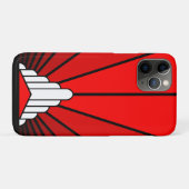 アールデコ太陽の赤 Case-Mate iPhoneケース (裏面(横))