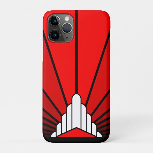 アールデコ太陽の赤 Case-Mate iPhoneケース (裏)