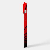 アールデコ太陽の赤 iPhoneケース (左側面)