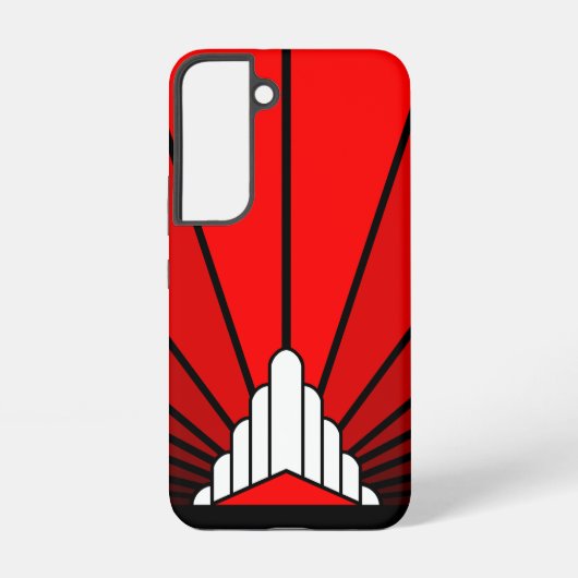 アールデコ太陽の赤 SAMSUNG GALAXYケース (裏面)