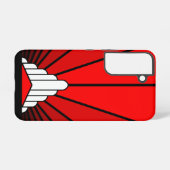 アールデコ太陽の赤 SAMSUNG GALAXYケース (裏面横)