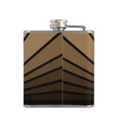 アールデコ太陽の黄褐色 フラスク (裏面)