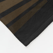 アールデコ太陽の黄褐色 フリースブランケット (角)