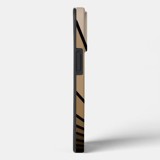 アールデコ太陽の黄褐色 Case-Mate iPhoneケース (裏面 / 右)