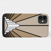 アールデコ太陽の黄褐色 Case-Mate iPhoneケース (裏面(横))