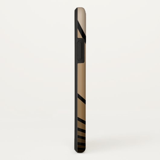 アールデコ太陽の黄褐色 Case-Mate iPhoneケース (裏面/右)