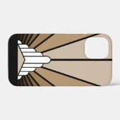アールデコ太陽の黄褐色 Case-Mate iPhoneケース (裏面 (横))