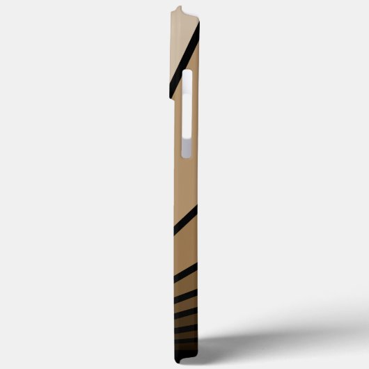 アールデコ太陽の黄褐色 Case-Mate iPhoneケース (裏面 / 左)