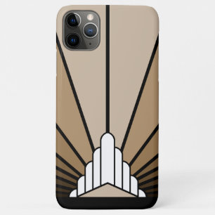 アールデコ太陽の黄褐色 iPhone 11 PRO MAXケース