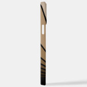 アールデコ太陽の黄褐色 iPhoneケース (右側面)