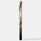 アールデコ太陽の黄褐色 iPhoneケース (左側面)