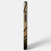 アールデコ太陽の黄褐色 iPhoneケース (左側面)