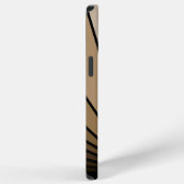 アールデコ太陽の黄褐色 iPhoneケース (右側面)