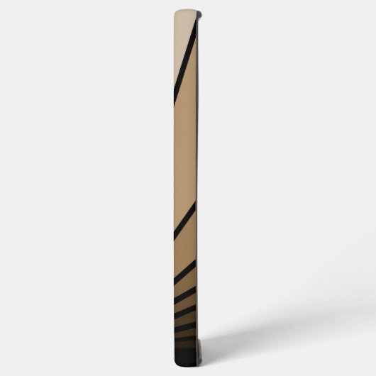 アールデコ太陽の黄褐色 SAMSUNG GALAXYケース (左側面)