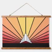 アールデコ太陽 吊り下げ型タペストリー (正面3)