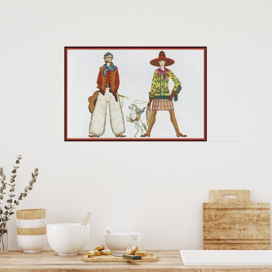 アールデコ夫婦 ポスター (キッチン)