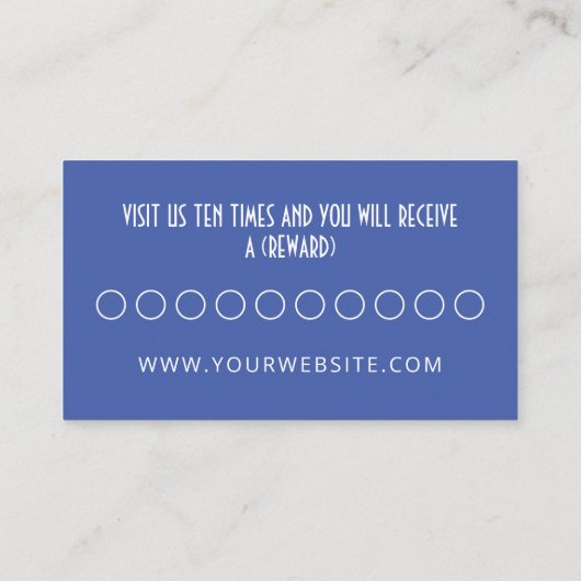 アールデコ女性の帽子美しいまたは化粧品マーケティング ロイヤリティカード (裏面)