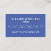 アールデコ女性の帽子美しいまたは化粧品マーケティング ロイヤリティカード (裏面)