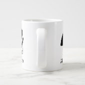 アールデコ女性ビッグハットグローブRL ジャンボコーヒーマグカップ (裏面)