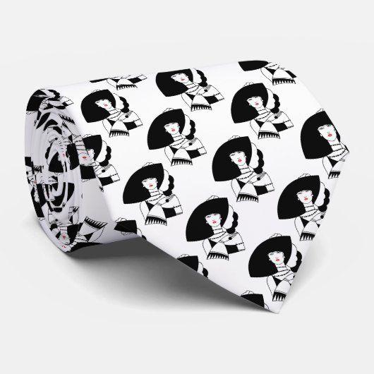 アールデコ女性ビッグハットグローブRL ネクタイ (ロール)