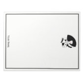 アールデコ女性ビッグハットグローブRL ノートパッド (正面)