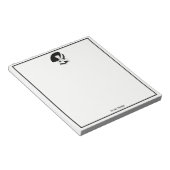 アールデコ女性ビッグハットグローブRL ノートパッド (アングル)