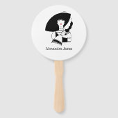 アールデコ女性ビッグハットグローブRL ハンドファン (正面)