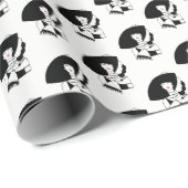 アールデコ女性ビッグハットグローブRL ラッピングペーパー (ロールコーナー)