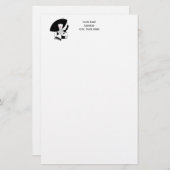 アールデコ女性ビッグハットグローブRL 便箋 (正面/裏面)