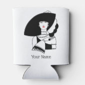 アールデコ女性ビッグハットグローブRL 缶クーラー (裏面)