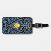 アールデコ女性頭部ハート鍛鉄旅行ラベル ラゲッジタグ (正面横)