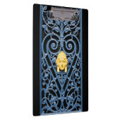 アールデコ女性頭部ハート鍛錬鉄製クリップボード クリップボード (右)