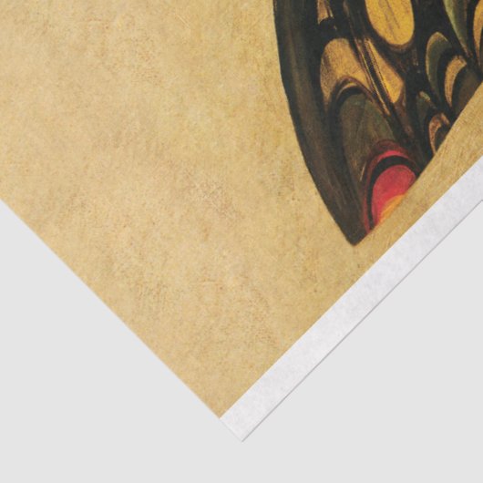 アールデコ妖精バタフライウーマンイエローデクページ 薄葉紙 (詳細)