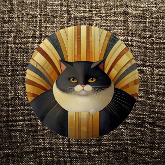 アールデコ子猫 缶バッジ