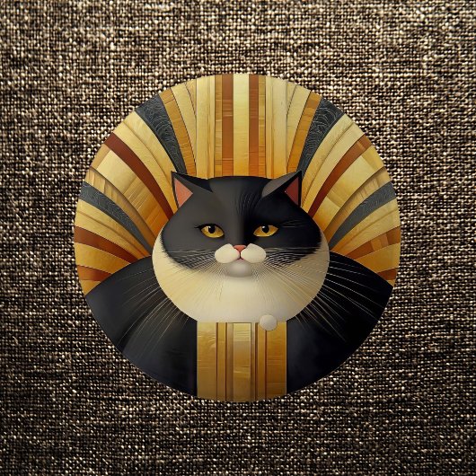 アールデコ子猫 缶バッジ