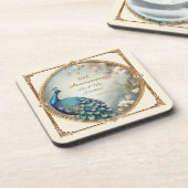 アールデコ孔雀50周年記念エレガントフローラ コースター (左側)