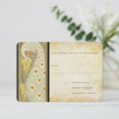 アールデコ孔雀 出欠カード (スタンド正面)