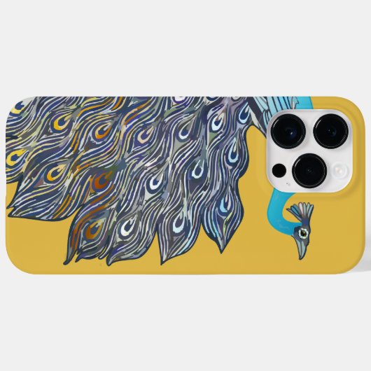 アールデコ孔雀 Case-Mate iPhoneケース (裏面 (横))