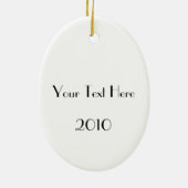 アールデコ対パーソナライズされたオーナメント セラミックオーナメント (裏面)