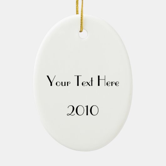 アールデコ対パーソナライズされたオーナメント セラミックオーナメント (裏面)