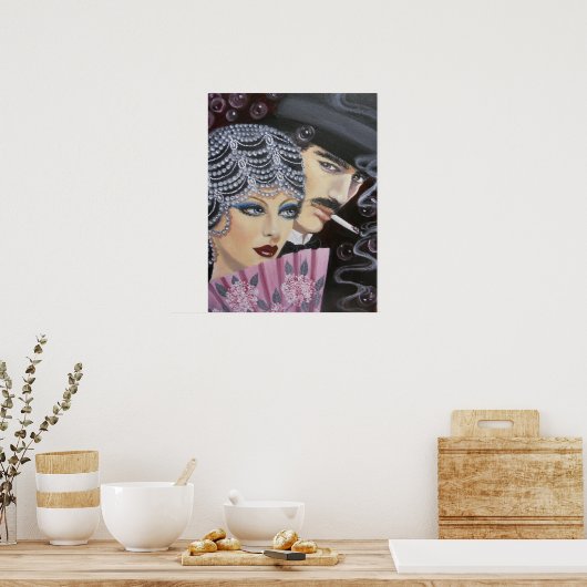 アールデコ対 ポスター (キッチン)