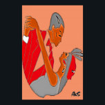 アールデコ対 ポスター<br><div class="desc">ヴィンテージアールデコカップル踊りザナイト遠くに</div>