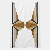 アールデコ層（接線） キッチンタオル (縦)