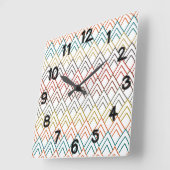 アールデコ山脈 スクエア壁時計 (傾斜)