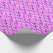 アールデコ工業用シック、バイオレット、オーキッド、ラベンダー ラッピングペーパー (角)